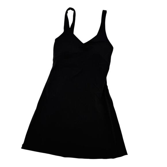 Lululemon Align Mini Tank Dress Black Tennis Golf 2 - Picture 1 of 5